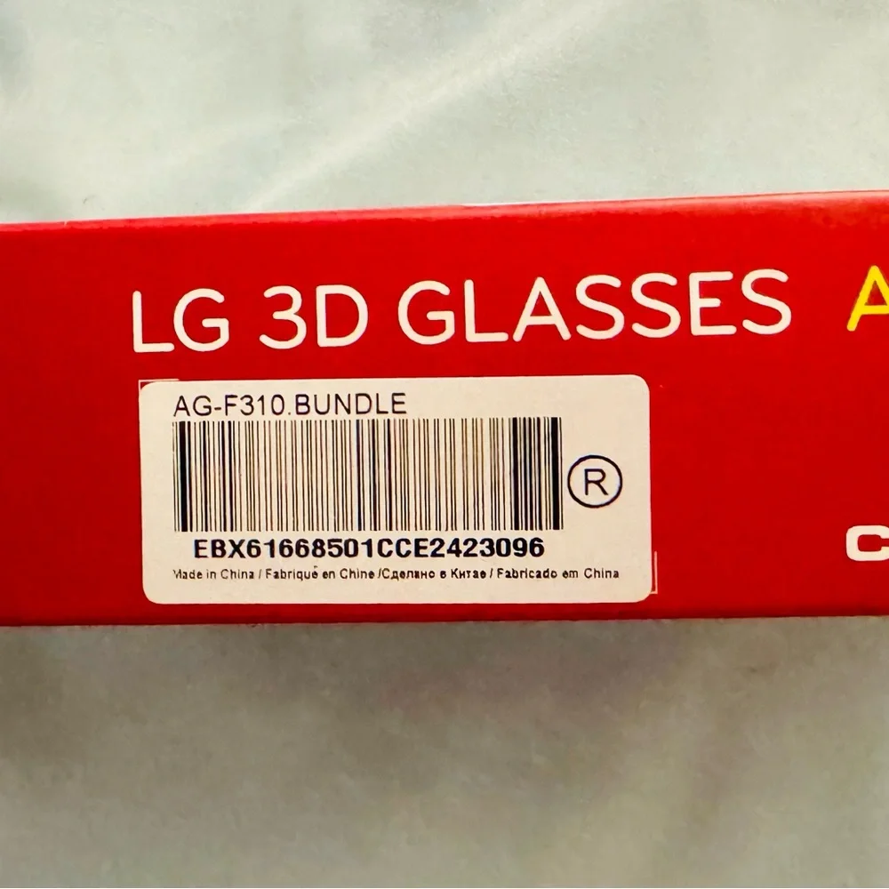 LG Cinema 3D Glasses - Black 2 Pack NWT